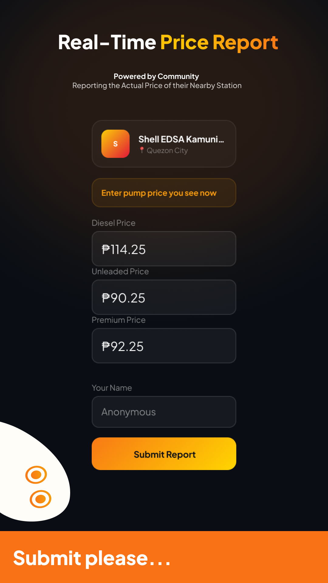 Real-Time Price Report